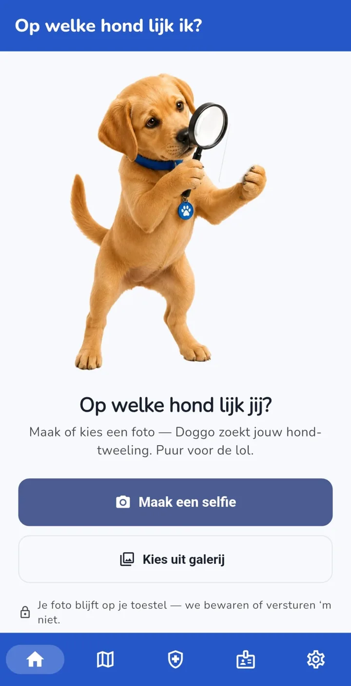 Spel in de SuperDoggo-app: op welke hond lijk jij?